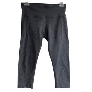 Lululemon Wunder Under Crops Size 6 Spacedye Gray Blue Yoga Cropped Pants Capris